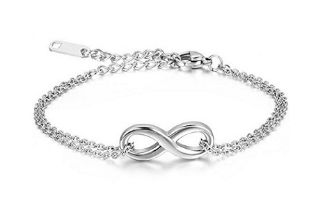 attractive teeny-tiny love symbol baby bracelet